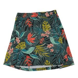 RipSkirt Tropical Floral Print A-Line Mini Skirt‎ Women's Size Small